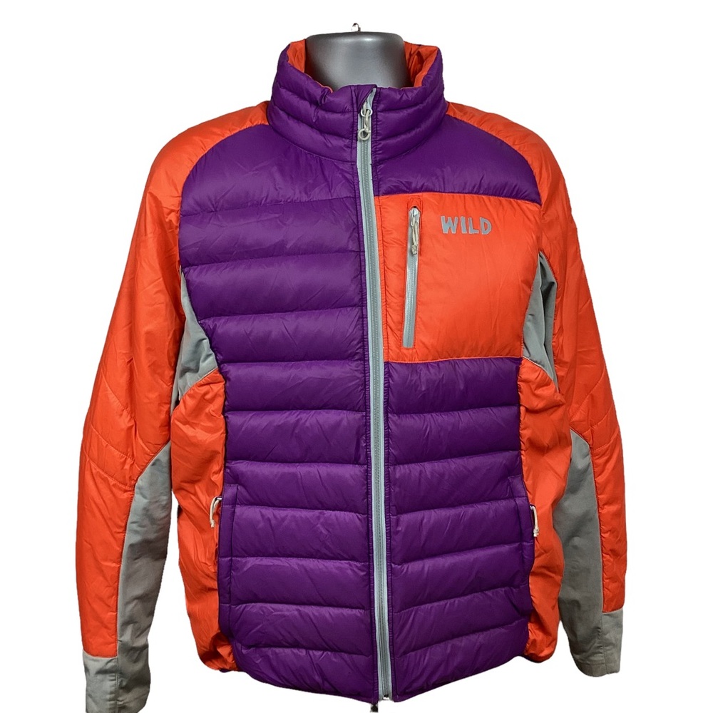 Wild Outdoor Apparel Cry Tuff Down Coat Orange Purple